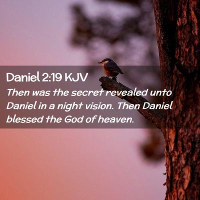 Daniel 2:19 KJV Free Bible Images