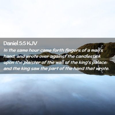 Daniel 5:5 KJV Free Bible Images