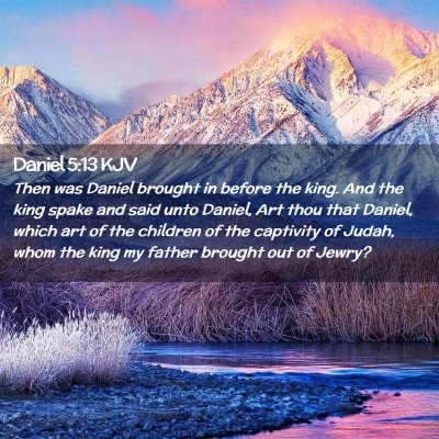 Daniel 5:13 KJV Free Bible Images