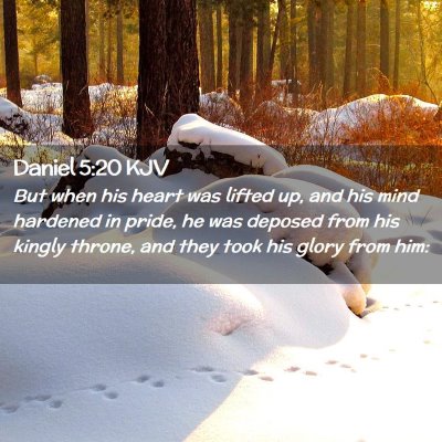 Daniel 5:20 KJV Free Bible Images