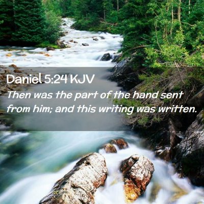 Daniel 5:24 KJV Free Bible Images