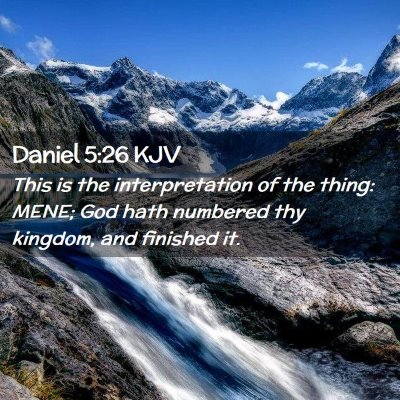Daniel 5:26 KJV Free Bible Images