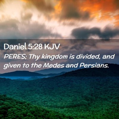 Daniel 5:28 KJV Free Bible Images
