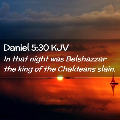 Daniel 5:30 KJV Free Bible Images