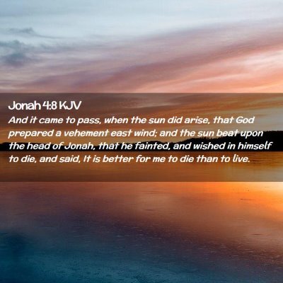 Jonah 4:8 KJV Free Bible Images
