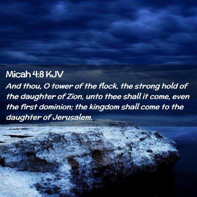 Micah 4:8 KJV Free Bible Images