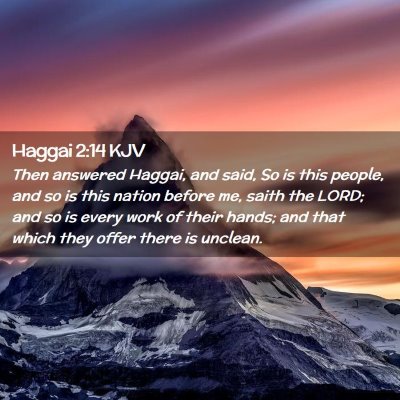 Haggai 2:14 KJV Free Bible Images