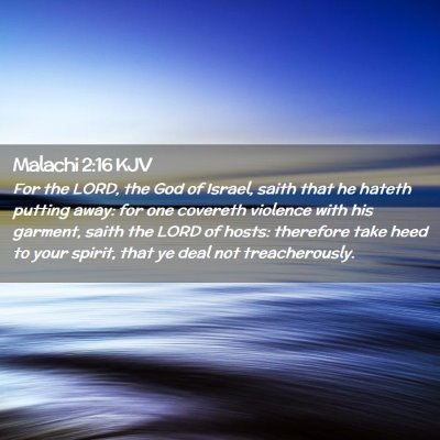 Malachi 2:16 KJV Free Bible Images