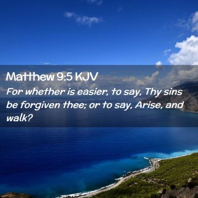 Matthew 9:5 KJV Free Bible Images