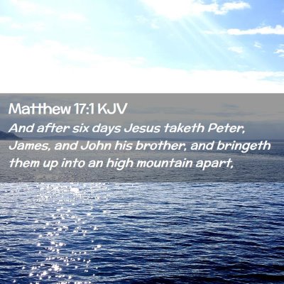Matthew 17:1 KJV Free Bible Images