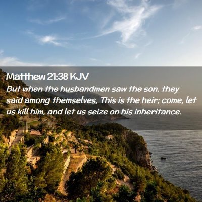 Matthew 21:38 KJV Free Bible Images