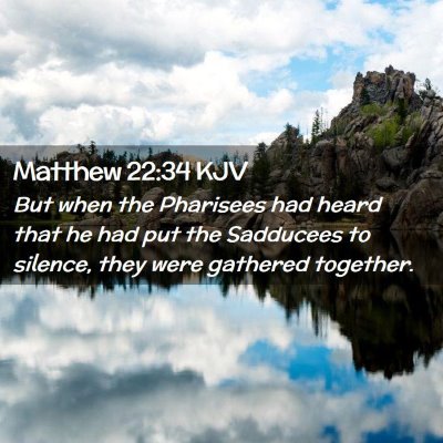Matthew 22:34 KJV Free Bible Images