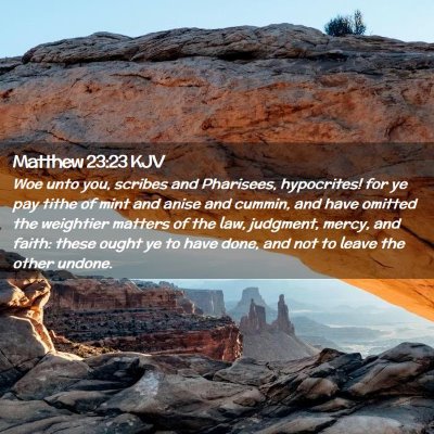 Matthew 23:23 KJV Free Bible Images