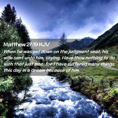 Matthew 27:19 KJV Free Bible Images