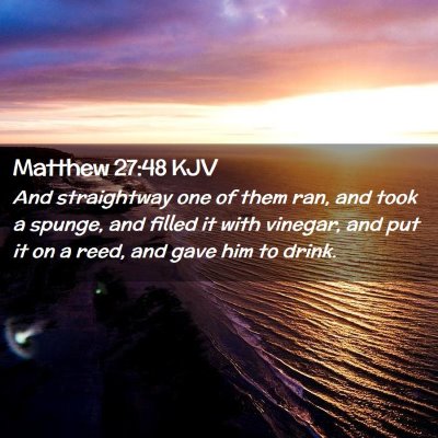 Matthew 27:48 KJV Free Bible Images