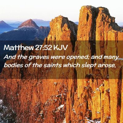 Matthew 27:52 KJV Free Bible Images