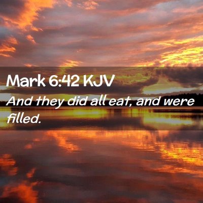 Mark 6:42 KJV Free Bible Images