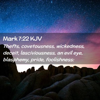 Mark 7:22 KJV Free Bible Images