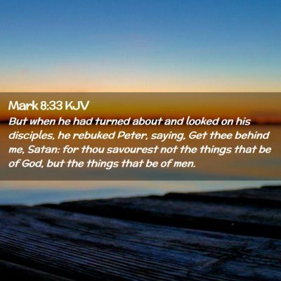 Mark 8:33 KJV Free Bible Images