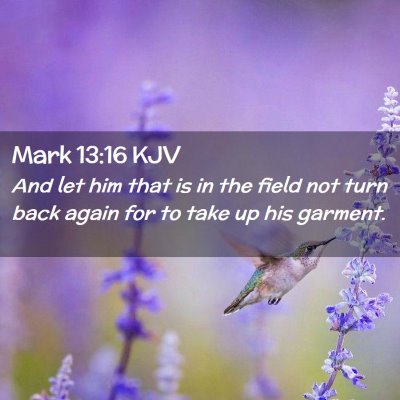 Mark 13:16 KJV Free Bible Images