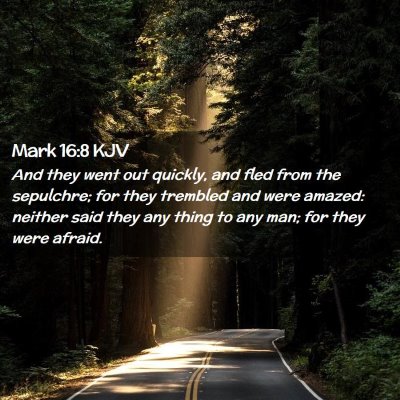 Mark 16:8 KJV Free Bible Images