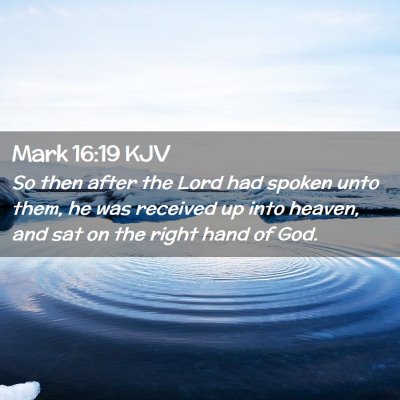Mark 16:19 KJV Free Bible Images