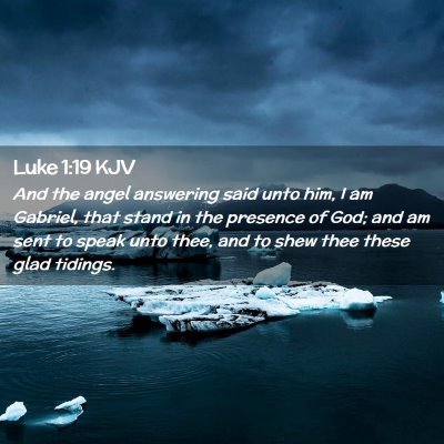 Luke 1:19 KJV Free Bible Images