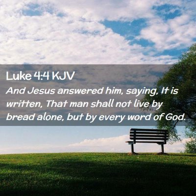 Luke 4:4 KJV Free Bible Images