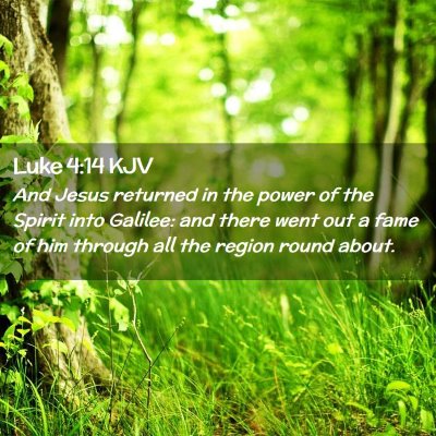 Luke 4:14 KJV Free Bible Images