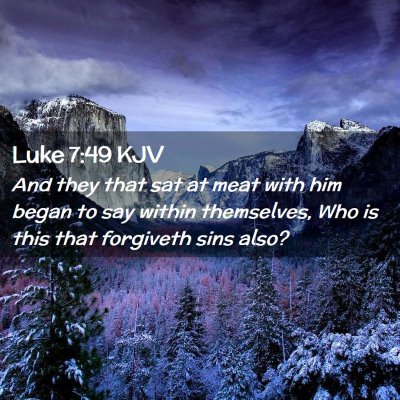 Luke 7:49 KJV Free Bible Images