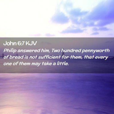 John 6:7 KJV Free Bible Images