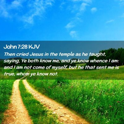 John 7:28 KJV Free Bible Images
