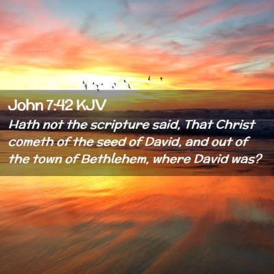 John 7:42 KJV Free Bible Images