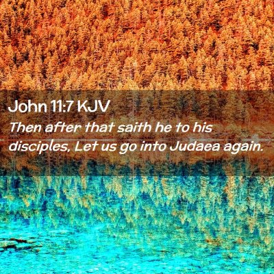 John 11:7 KJV Free Bible Images