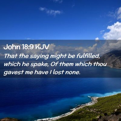 John 18:9 KJV Free Bible Images