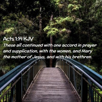 Acts 1:14 KJV Free Bible Images