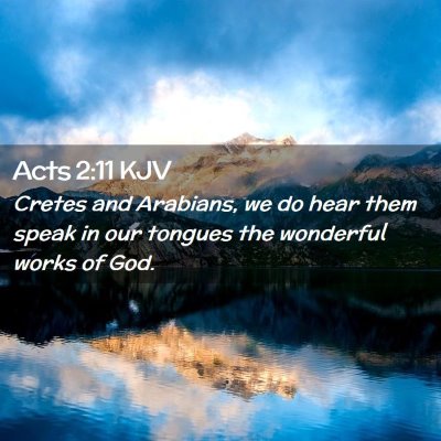 Acts 2:11 KJV Free Bible Images