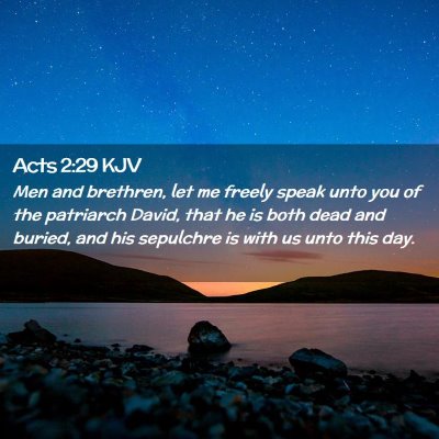Acts 2:29 KJV Free Bible Images