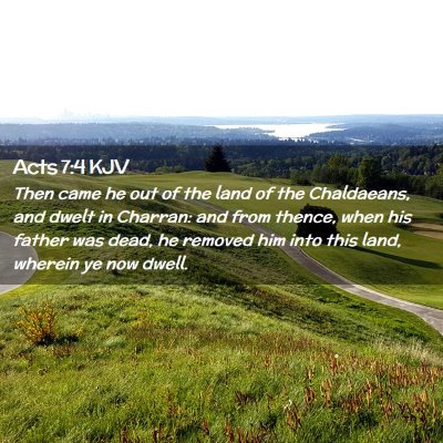 Acts 7:4 KJV Free Bible Images