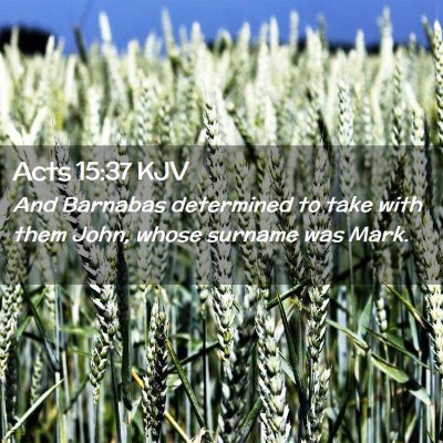 Acts 15:37 KJV Free Bible Images
