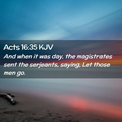 Acts 16:35 KJV Free Bible Images