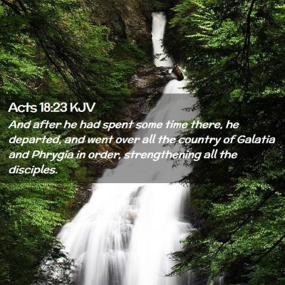 Acts 18:23 KJV Free Bible Images
