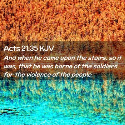 Acts 21:35 KJV Free Bible Images