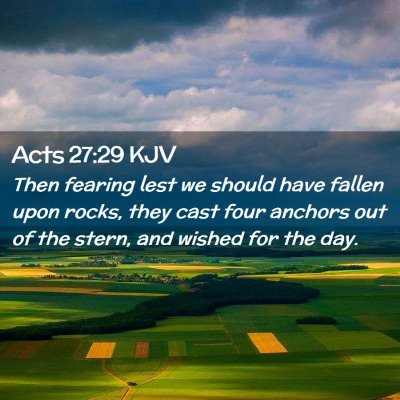 Acts 27:29 KJV Free Bible Images