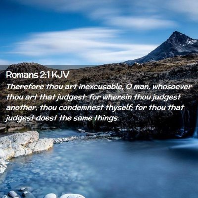 Romans 2:1 KJV Free Bible Images
