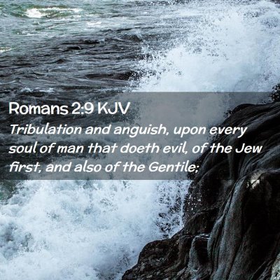 Romans 2:9 KJV Free Bible Images