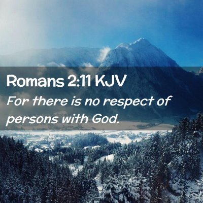 Romans 2:11 KJV Free Bible Images