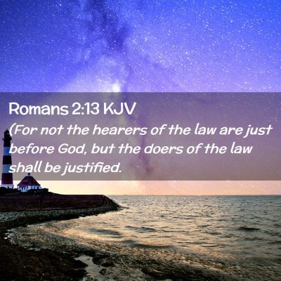 Romans 2:13 KJV Free Bible Images