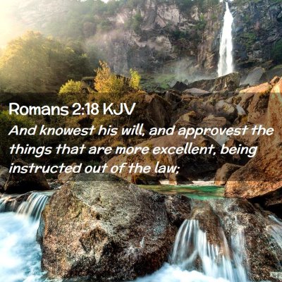 Romans 2:18 KJV Free Bible Images