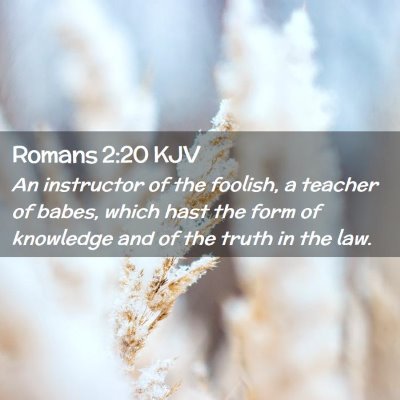Romans 2:20 KJV Free Bible Images